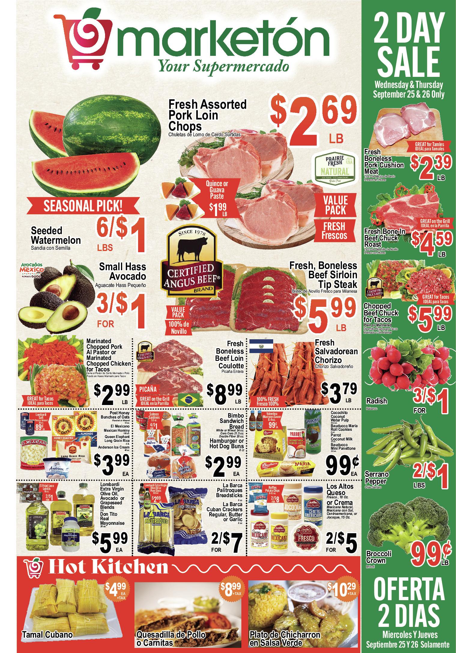 Marketon weekly ad page 1, version 1