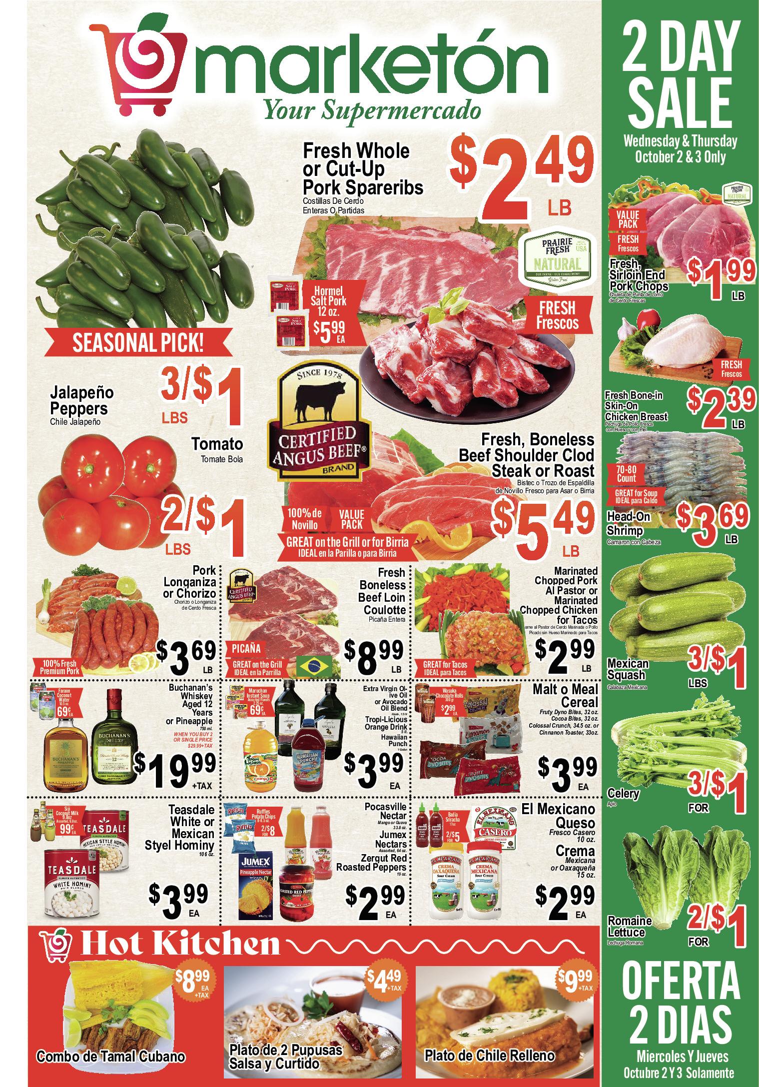 Marketon weekly ad page 1, version 1