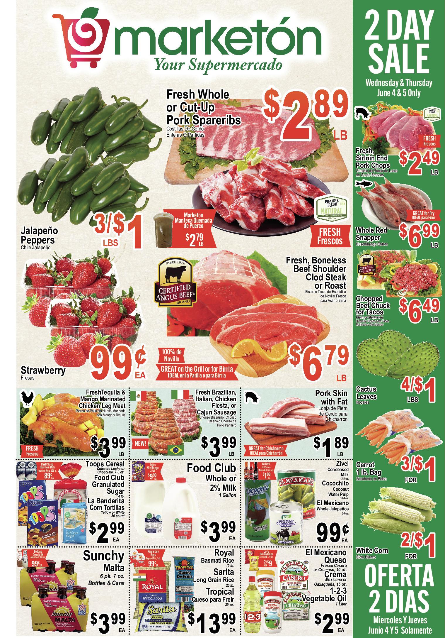 Marketon weekly ad page 1, version 2