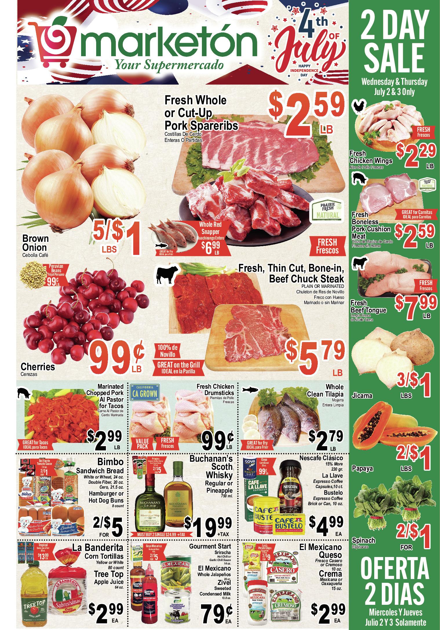 Marketon weekly ad page 1, version 2